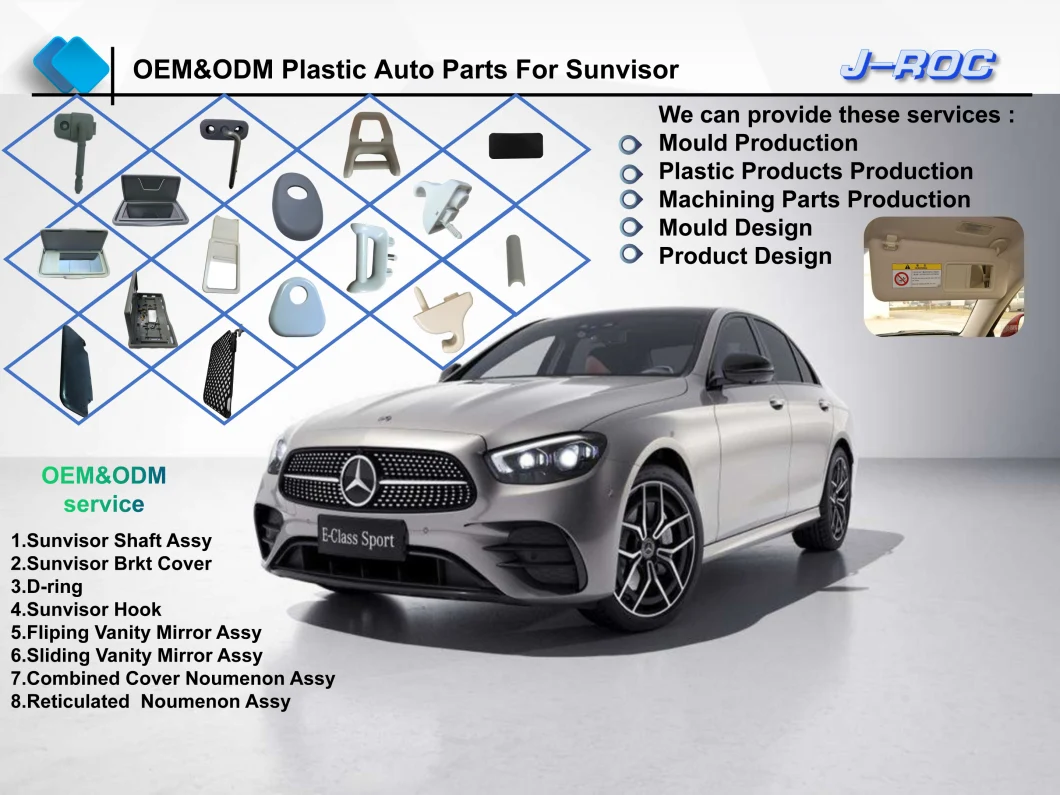 OEM/Customized Product PP/Nylon/ABS/PC/POM/PVC/PE/PS/Pet Parts Molding Plastic Moulding Injection for Car/Auto/Tractor/Vehicle Visor Sunvisor